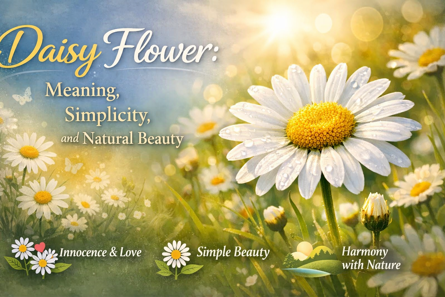 Daisy Flower: Meaning, Simplicity, and Natural Beauty